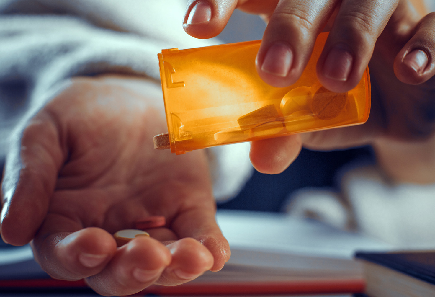 healthcare professional assisting patient